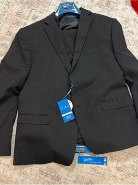 Sean John Black Men's Single-Breasted Suit Jacket